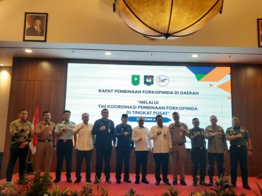 Perkuat Sinergit Forkopimda, Danlanal Dumai Hadiri Pembinaan&Monitoring Evaluasi Forkopimda Pusat