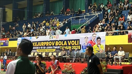 Semarak Kejurprov Voli U-19 Jatim, Kapolresta Banyuwangi Hadir Beri Dukungan Langsung