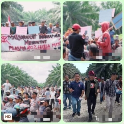 Masyarakat Menutup Jalan, Menuntut Hak Plasma yang Hilang