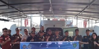 Wujudkan Laut Aman dan Tertib, Lanal Dumai Bersinergi Dukung Patroli Gabungan Tim PORA 2025