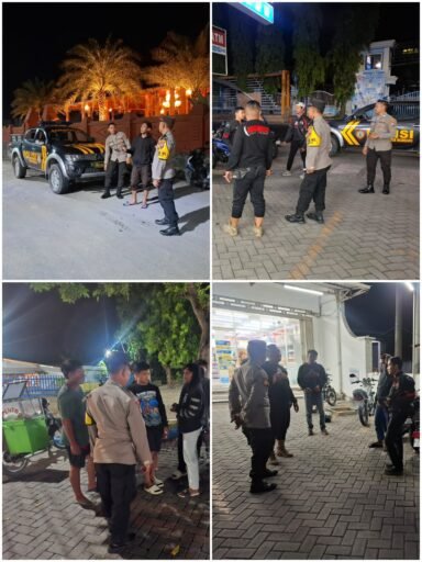Kapolsek Ngimbang Gelar Patroli Mobiling Kewilayahan Guna Cegah 4C di Malam Hari