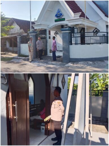 Polsek Ngimbang Gelar Pengamanan Ibadah Rutin Minggu Di Gereja GKJTU Dan GJWI Desa Ngasemlemahbang