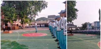 Kapolsek Ngimbang Gelar “POLICE GOES TO SCH0OL” Pimpin Apel Di SMA Negeri I Ngimbang
