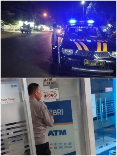 Antisipasi Kejahatan 4C Anggota Jaga Polsek Ngimbang Intensifkan Patroli Blue Light