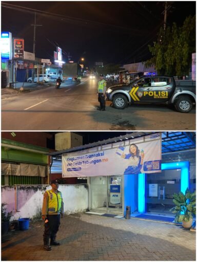 Antisipasi Kejahatan 4C dan Hitam – Hitam Polsek Ngimbang Intensifkan Patroli Blue Light