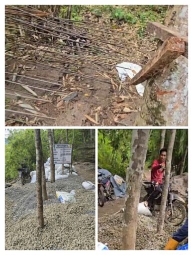 Warga Merasah DiRugikan DiDuga Peroyek Irigasih Tidak Izin Kepemilik Lahan Tarok Material.