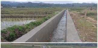 Manfaat besar bagi petani,Pembangunan jaringan irigasi Desa Duku Ulu merupakan Program Oplah.