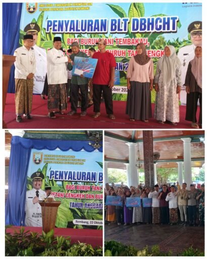 Pemkab Rembang Salurkan BLT DBHCHT 2025 Untuk 8.499 Buruh Tani