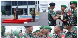 Pangdam Brawijaya Sambut Kedatangan Satgas Yonif 512/QY