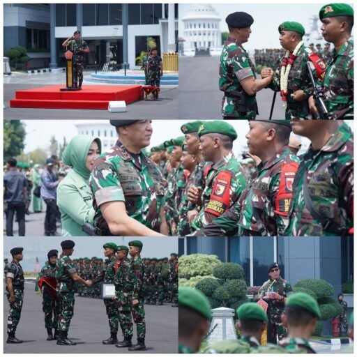 Pangdam Brawijaya Sambut Kedatangan Satgas Yonif 512/QY