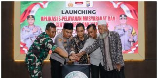 Polres Jombang Launching Aplikasi E-Pelayanan Masyarakat dan WhatsApp Center ‘Lapor Pak Kapolsek’