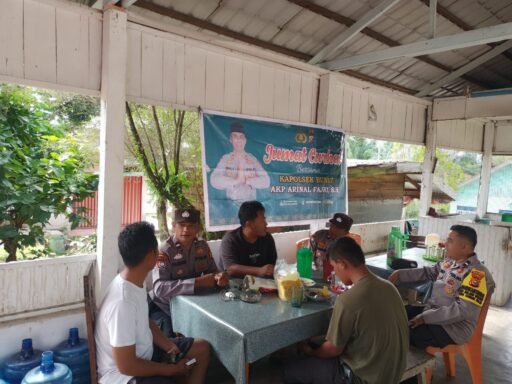 WASPADA GANGGUAN KAMTIBMAS, PERSONIL POLSEK BUNUT TERIMA CURHAT PARA PEMUDA