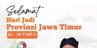 Hari Jadi Jatim ke-80,Arif Firmanto Ajak Untuk Tumbuhkan Harapan Baru Menuju Masa Depan Lebih Maju