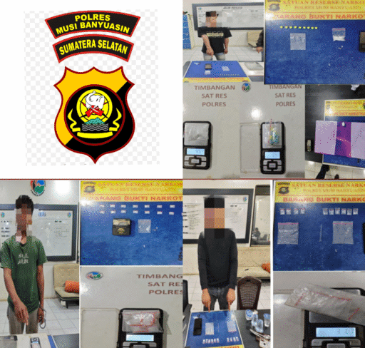Polres Muba Tangkap Tiga Pengedar Narkoba dalam Sehari, Puluhan Paket Sabu Diamankan