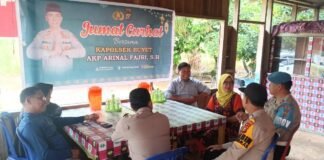 Kamtibmas Jadi Priotitas, Kapolsek Bunut Rutinkan Silaturahmi dengan Program Jumat Curhat.
