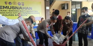 Kapolres AKBP Sudarsono Pimpin Pemusnahan Barang Bukti Sabu 18,5 Kilogram di Hadapan Forkopimda