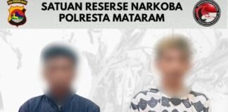 2 Pengedar Shabu Seberat 8,82 Gram Asal Lombok Tengah, Ditangkap Polresta Mataram