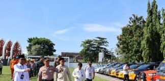 Kapolresta Mataram Siap Tanggapi Darurat Bencana 2025 Dalam Apel di Taman Sangkareang