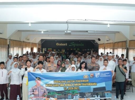 Tingkatkan SDM Sejak Dini Kapolresta Mataram Sosialisasi PSB Taruna Kemala Bhayangkara