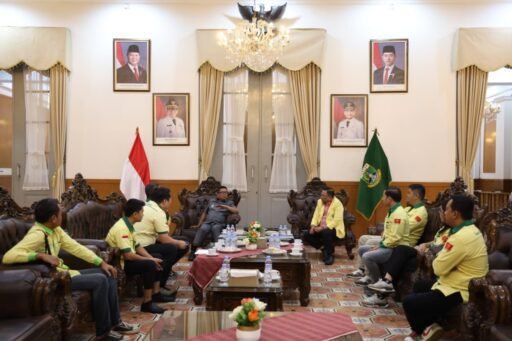 Bahas Akselerasi Pembangunan, Gubernur Andra Soni Bertemu Pengurus Pusat Pemuda Katolik