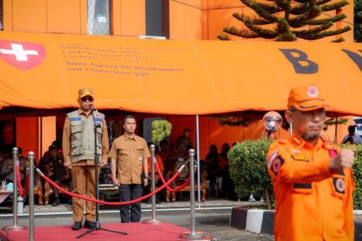 Gubernur Andra Soni Pimpin Apel Siaga Bencana, 450 Personel Gabungan Disiapkan