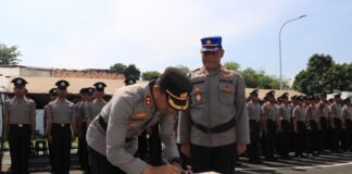 Polres Metro Bekasi Kota Terima Latja Siswa Diktuk Ba Polri SPN Lido, Fokus Aplikasi Lima Fungsi