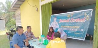 Polsek Bunut Terima Curahat Emak-emak