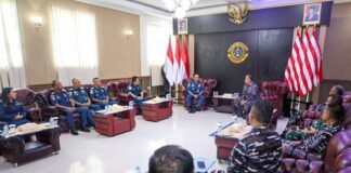 Dankodaeral IX Ambon Terima Courtesy Call Kepala Kantor KSOP Kelas I Ambon