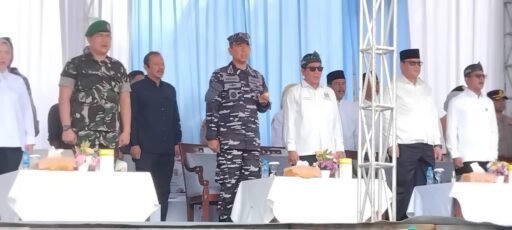 Komandan Lanal Bandung Hadiri Apel Ojol Kamtibmas