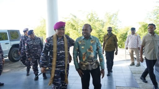 Laut Tenang, Semangat Membara, Dankodaeral X Sambangi Prajurit Penjaga Laut Sarmi