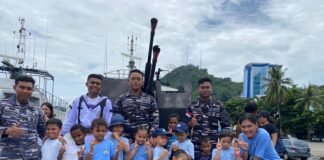 Tanamkan Jiwa Bahari Sejak Dini, Siswa Jean Mayer Preschool Kenal Dekat Kapal Perang Indonesia