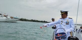 Teladani Jiwa Patriotisme Para Pahlawan, Prajurit Lanal Bintan Ikuti Upacara Hari Pahlawan