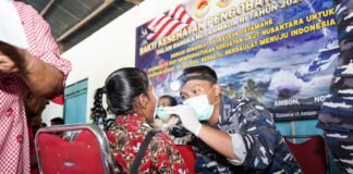 Peringati Hari Armada RI 2025, Kodaeral IX Gelar Bakkes Dan Komsos Di Seram Utara Maluku Tengah