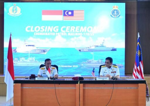 Pangkoarmada RI Hadiri Penutupan Patroli Terkoordinasi (Patkor) Malindo 170/25