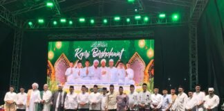 Danlanal Bintan Hadiri Kepri Bersholawat