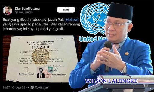 Demi Integritas Demokrasi terkait Kontroversi Ijazah Jokowi,Wilson L Kirim Surati UNESCO & ASEAN