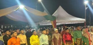 Danlanal Dabo Singkep Hadiri Upacara Hari Jadi Kabupaten Lingga Ke-22 Tahun 2025