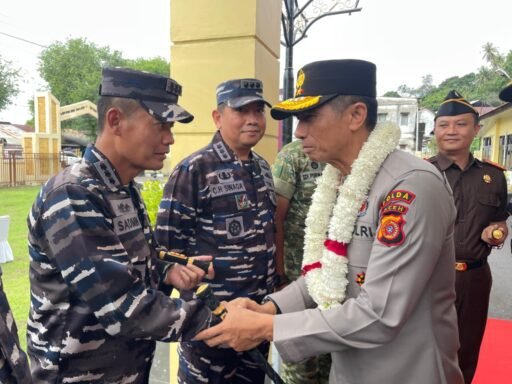 Danlanal Sabang Hadiri Kunjungan Kapolda Aceh Di Mapolres Sabang