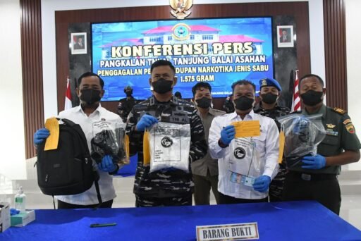 Gerak Cepat F1QR Lanal TBA Gagalkan Penyelundupan Narkoba Sebanyak 1,5 Kilogram