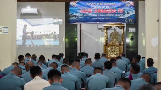 Dankodaeral IX Tinjau MBG Yayasan Hang Tuah Cabang Ambon&Gelar Doa Bersama Jelang Hari Armada RI