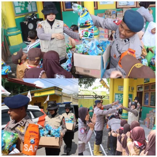 Polisi Gelar Trauma Healing dan Berbagi Snack untuk Pelajar Terdampak Erupsi Gunung Semeru