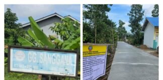 Proyek Rambat Beton Gang Sanggana di Pontiana Barat Dapat Apresiasi Warga