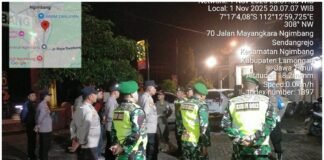 Polsek Ngimbang Gelar Apel Siaga Skala Besar Antisipasi Guankamtibmas Di Wilayah Ngimbang