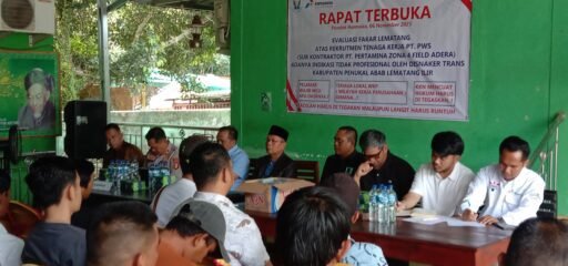 Pakar Lematang Adakan Rapat Terbuka Adanya Kejanggalan Rekrutmen PT. PWS-Pertamina (PALI)