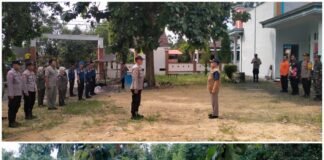 Polsek Ngimbang Bersama Muspika da BPBD Gelar Apel Kesiapsiagaan Tanggab Bencana