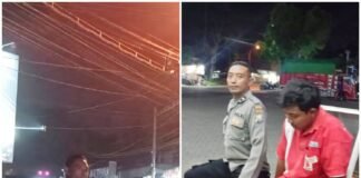 Anggota jaga Polsek Ngimbang Patroli Blue Light Guna Cegah Dan Daya Tangkal 4C Di Malam Hari