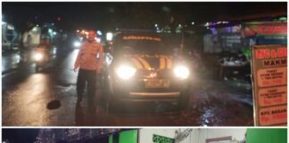 Polsek Ngimbang Patroli Blue Light Guna Cegah Dan DayaTangkal 4C Di Malam Hari