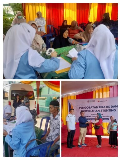 Aksi Nyata PTBA Tingkatkan Kesehatan Warga dan Atasi Stunting diRing 1 Kertapati Port.