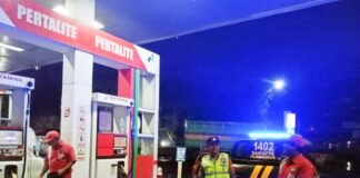 Polsek Ngimbang Patroli Blue Light Siskamtibmas Guna Cegah Dan Tangkal Kriminalitas Di Malam Hari