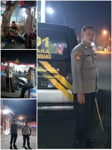 Polsek Ngimbang Patroli Blue Light Guna Cegah Dan DayaTangkal 4C Di Malam Hari